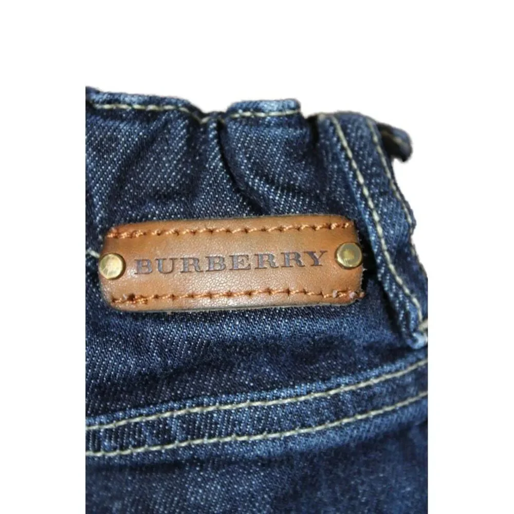 Burberry Children Childrens Boys Skinny Leg Jeans Blue Cotton Size 4